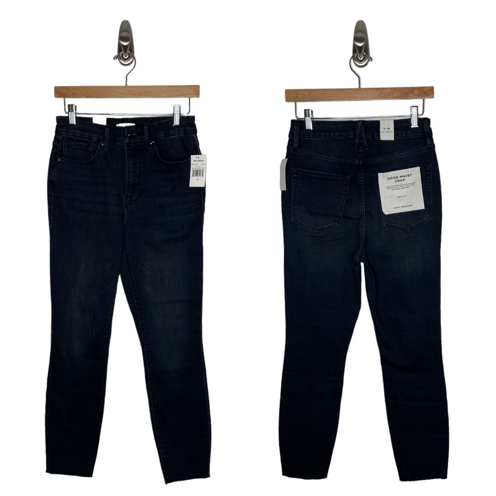 Good American | NWT Good Waist Crop Jeans in Blue631 6/28
